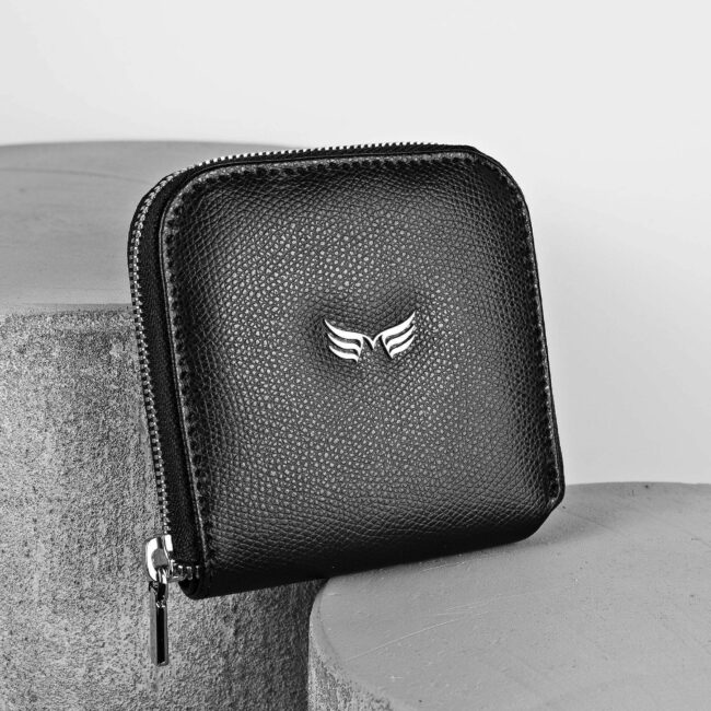 Maestoso Black Leather Wallet