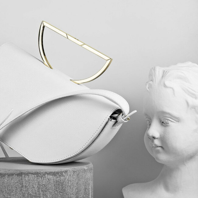 Maestoso The Muse White Leather Bag