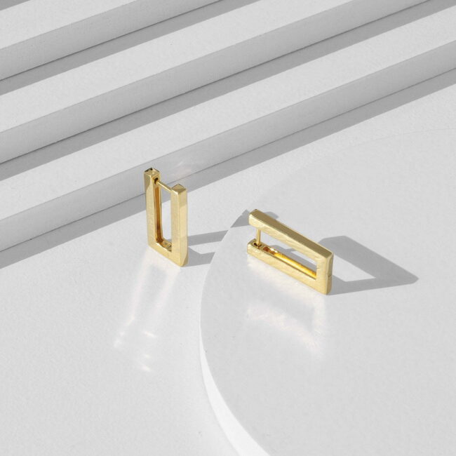Maestoso Modernist Earrings - 18k Gold